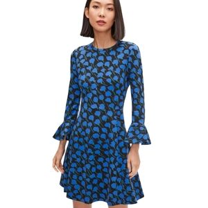 Kate Spade Poetic Floral Ponte Knit Dress Size Medium‎